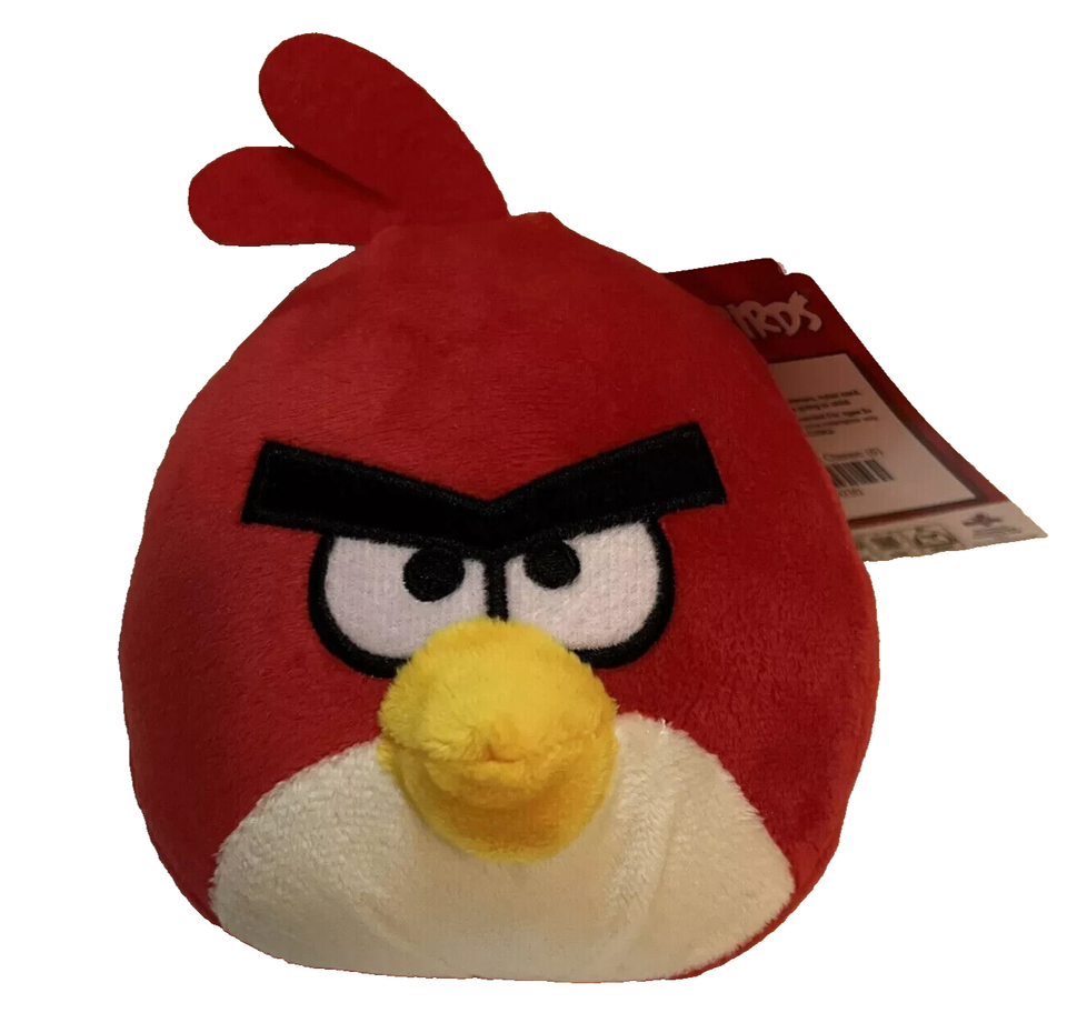 Red Head Angry Bird Plush Toy 6 inch RED Rovio Angry Birds. New w /tag - $17.63