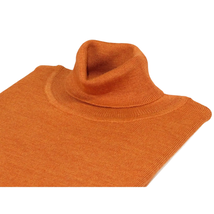 Men PRINCELY Turtle neck Sweater From Turkey Soft Merinos Wool 1011-80 Rust image 2