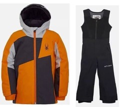 Spyder Boys Snowsuit Ski Set Ambush Jacket &amp; Expedition Bib Pant,  Size 4 NWT - £87.99 GBP