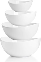 Sweese Porcelain Serving Bowls For Entertaining, 10-18-28-42 Ounce,, White - $51.99