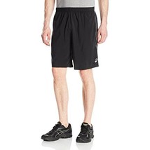 ASICS Men&#39;s Athletic Shosha 9 inch Mesh Activewear Short, Black/Dark Grey, 2XL - £21.01 GBP