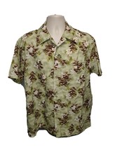 Kole Kole Forest Trees Adult Green XL Hawaiian Button Front Shirt - £17.42 GBP