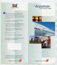 Virgin Atlantic Brochure Departure from Ordinary Flights Letter Entry Fo... - £17.09 GBP