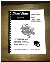 Wheel Horse Tractor Operation,Service Manual Models L-107 &amp; L-157 - $15.83