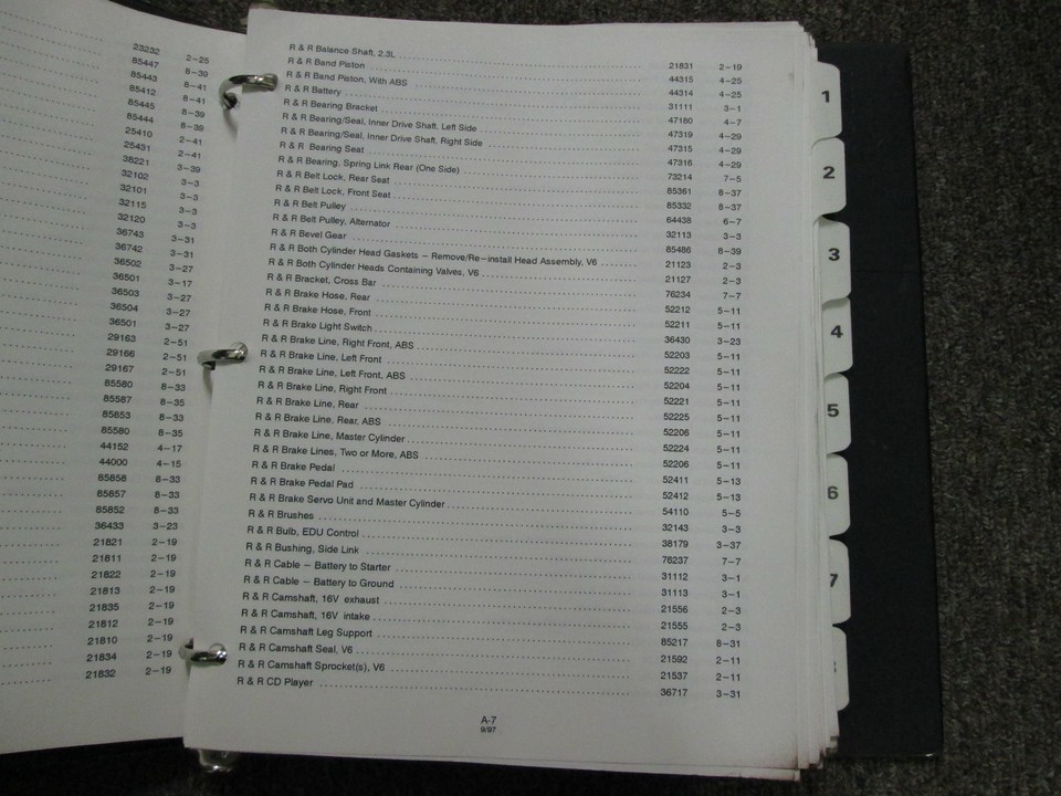 1980s 1990s Saab 900 9000 Failure Code Flat Rate Shop Manual FACTORY OEM DEAL Item image 5