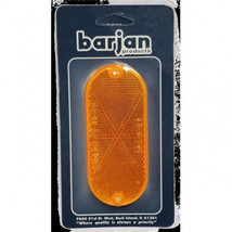 Barjan 4-3 by 8 in. Reflector Oval 2 by Card - Amber - $34.91