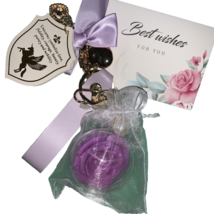 Rose Keychain Eternal Flower Car Bag Hanging Ornaments Purple - $10.77