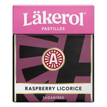 Läkerol ( Lakerol ) Raspberry Licorice Sugar Free 25g ( 0.85 oz ) Made i... - $14.84+