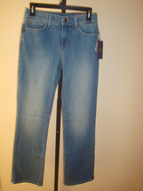 New $124 NYDJ Women&#39;s Jeans Barbara Bootcut Rayon Indigo Denim Upper Falls Sz 4 - £54.11 GBP