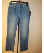 New $124 NYDJ Women&#39;s Jeans Barbara Bootcut Rayon Indigo Denim Upper Fal... - £54.48 GBP