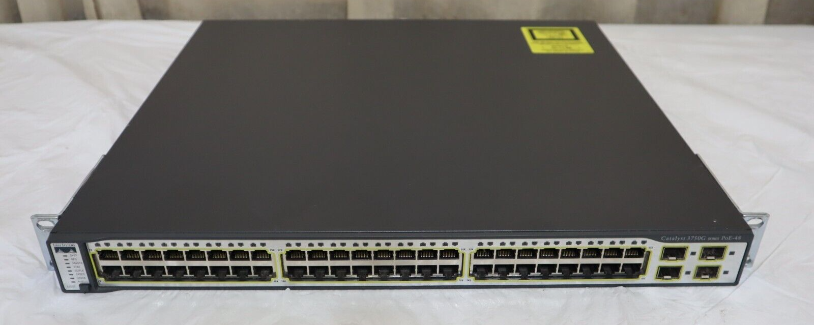 Cisco Catalyst (WS-C3750G-48PS-S) 48 Ports PoE Gigabit Ethernet Switch - $69.25