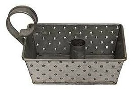 Grater Candle Holder in Distressed Metal image 2