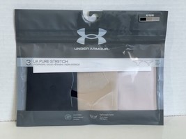 3-Pack UA Under Armour Pure Stretch Thong Underwear Nude/Black Size XL NWT - $15.00