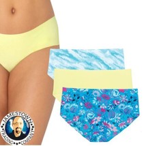 No Boundaries Juniors No Show Blooms/Lime/Wash Hipster Panty 3 pack XL - £7.98 GBP