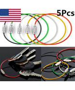 Stainless Steel Keychain Rope Wire Cable Loop Screw Lock Gad. Lot of 5Pcs - $12.93 CAD