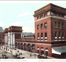 North Union Station Boston Massachusetts Postcard Vintage - £9.43 GBP