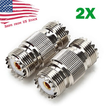 2X So-239 Uhf Female To Female Coupler Rf Adapter Barrel Connector For P... - $18.99