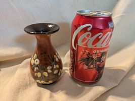 Royal Doulton Lambeth 4 IN Vase Bourgeon Fleur Pin Main Peint Grès - $176.70