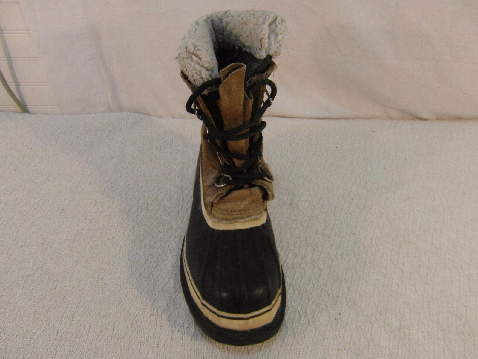Men&#39;s Hi-TEC Leather Upper Rubber Bottom 10 Laced Winter RIGHT BOOT ONLY... - $13.35