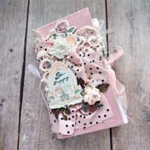 Roses journal Garden junk journal for sale Love junk book homemade Boho ... - £393.83 GBP