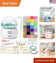Electric Bead Spinner Set with 4620 PCS Clay Beads for Effortless Jewelr... - $23.99