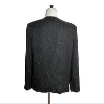 Laurence Kazar Beaded Evening Blazer Jacket 100% Silk Formal Wear Womens... - £42.52 GBP