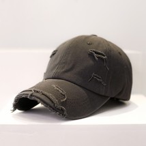 Torn Edge Baseball Hat, Adult Unisex Cap, Embroidered Cap, Nostalgic Fas... - £13.58 GBP