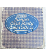 Vintage 1930s  Set Of 4 Fagley Junior Card Party Cake Cutter Boxed - $10.88