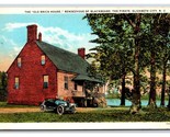 Old Brick House Elizabeth City North Carolina NC 1928 WB Postcard V9 - £2.33 GBP