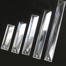 10Pcs One Hole Clear K9 Crystal Prisms Chandelier Lamp Parts Party Decorations - £12.76 GBP+