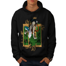 Wellcoda Japanese Girl Mens Hoodie, Katana Casual Hooded Sweatshirt - £25.23 GBP+