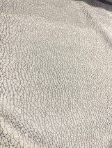 Unique 3D Cloud Velvet Upholstery Fabric Light Grey W/ Black Silver Details Bty - £2.98 GBP