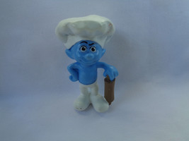 McDonald&#39;s Baker Smurf PVC Figure or Cake Topper 2011 Peyo - as is - £1.53 GBP