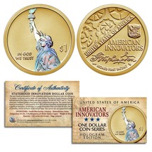 American Innovation Statehood HOLOGRAM $1 Dollar 2018 1st Release Authentic Coin - £9.68 GBP