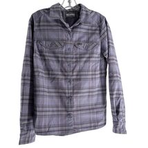 Columbia Women&#39;s Plaid Long Sleeve Button-Up Shirt M Purple - €12,34 EUR