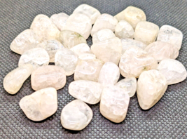 Bead Lot 13 mm Crystal Quartz Tumbled Loose Beads Jewelry Findings Art C... - £7.34 GBP