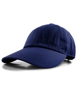 Navy Plain Solid Polo Baseball Hat Washed Cotton Adjustable Cap Mens Womens - $278.27 MXN