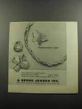 1956 Georg Jensen Jewelry Ad - Remember Her - $18.49