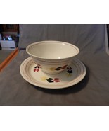 Vintage Pottery Bowl and Plate from IP Inc, Erwin, Tennessee Leaves Patt... - £78.18 GBP