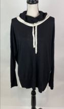 zuda Ecovero Sweater Poncho with Cowlneck (Black, Medium) A389164 - £19.46 GBP