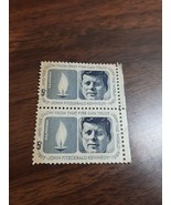 2 Vintage Unused US Postage 5 cent Stamp John Fitzgerald Kennedy 1917-1963 - €5,86 EUR
