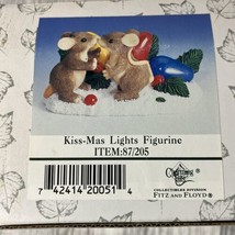 Charming Tails Kiss-mas Lights Figurine 2000 Limited Edition Fitz &amp; Floy... - £13.93 GBP