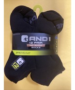 AND1 Black 12 Pair ProPlatinum No Show Socks Arch Compression Proplatinum - $276.10 MXN