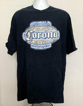Corona Extra Beer La Cerveza Mas Fina T Shirt Mens 2XLT Blue Cotton Puff... - $23.71