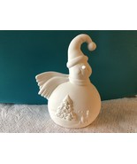 S2 - Snowman with Winter Scene Belly Ceramic Bisque Ready-to-Paint, You ... - $137.58 MXN