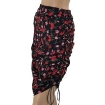 For Love &amp; Lemons Rose Floral Side-Ruched Drawstring Skirt - £49.35 GBP