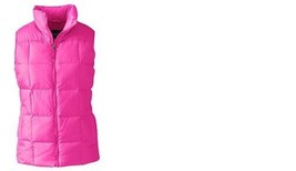 Lands End Women&#39;s Down Vest Soft Magenta New - £19.80 GBP