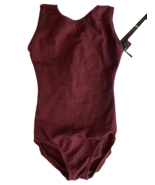 Eurotard Child Burgundy Cami Dance Leotard, Size XS (2-4) NEW - $234.54 MXN