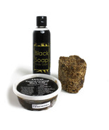Black Soap Kit - Bar Soap/Liquid Soap/Paste Soap - £47.67 GBP