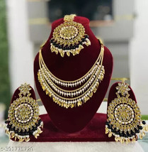 Kundan Jewelry Set Chain Jadau Mirror Jewellery Gold Plated Wholesale v - £16.59 GBP